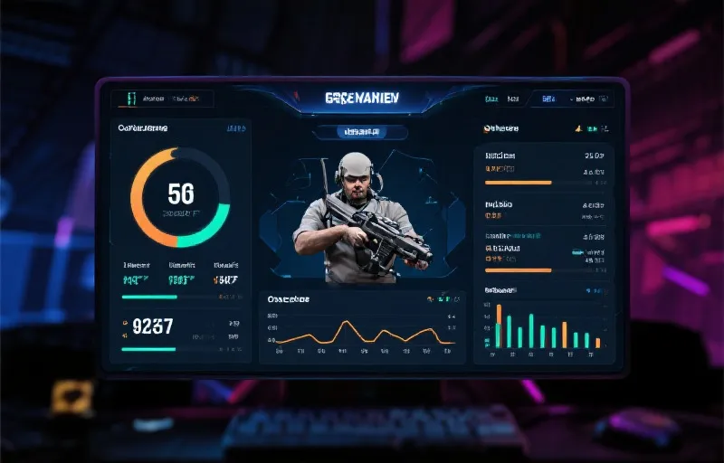 CSGO职业联赛数据面板示意